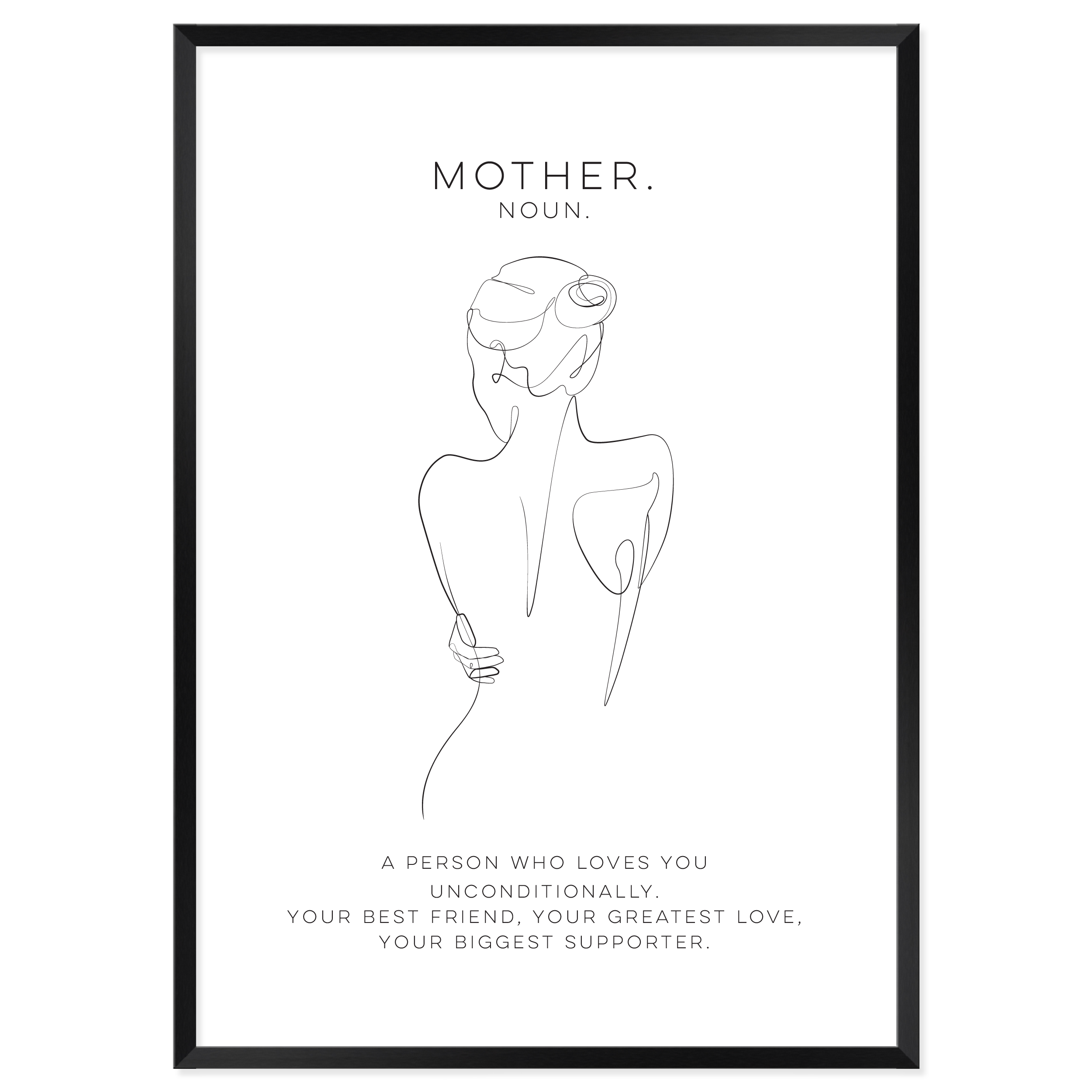 A Mothers Love Line Art